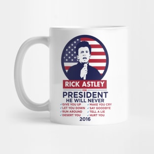 Rick Astley for President! Mug